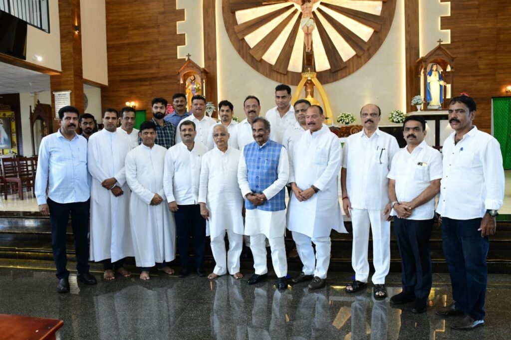 ಇಂಧನ ಸಚಿವ ಕೆ.ಜೆ. ಜಾರ್ಜ್ ಬೋಂದೆಲ್ ಸಂತ ಲಾರೆನ್ಸ್ ಪುಣ್ಯಕ್ಷೇತ್ರಕ್ಕೆ ಭೇಟಿ