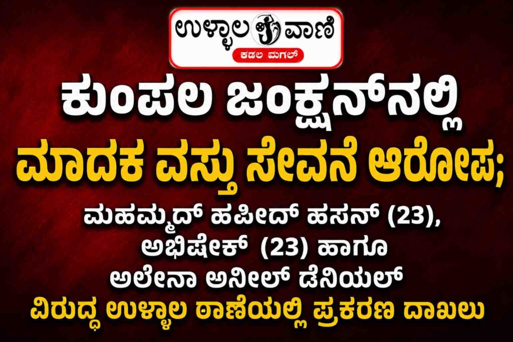 ಕುಂಪಲ ಜಂಕ್ಷನ್ನಲ್ಲಿ ಮಾದಕ ವಸ್ತು ಸೇವನೆ ಆರೋಪ